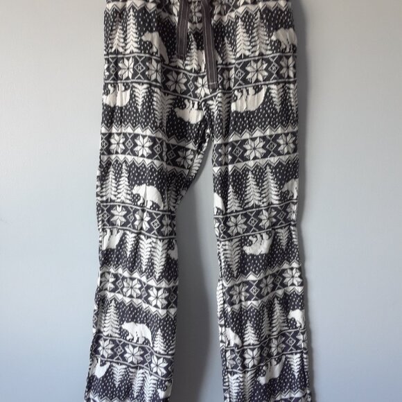 NWOT Old Navy 100% Cotton Fleece Winter Pajama Pants M - Picture 3 of 7